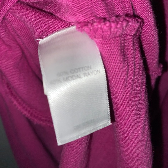 J. Jill Fuchsia Cotton/Modal Blend Sleeveless Dress with pockets - Picture 5 of 7